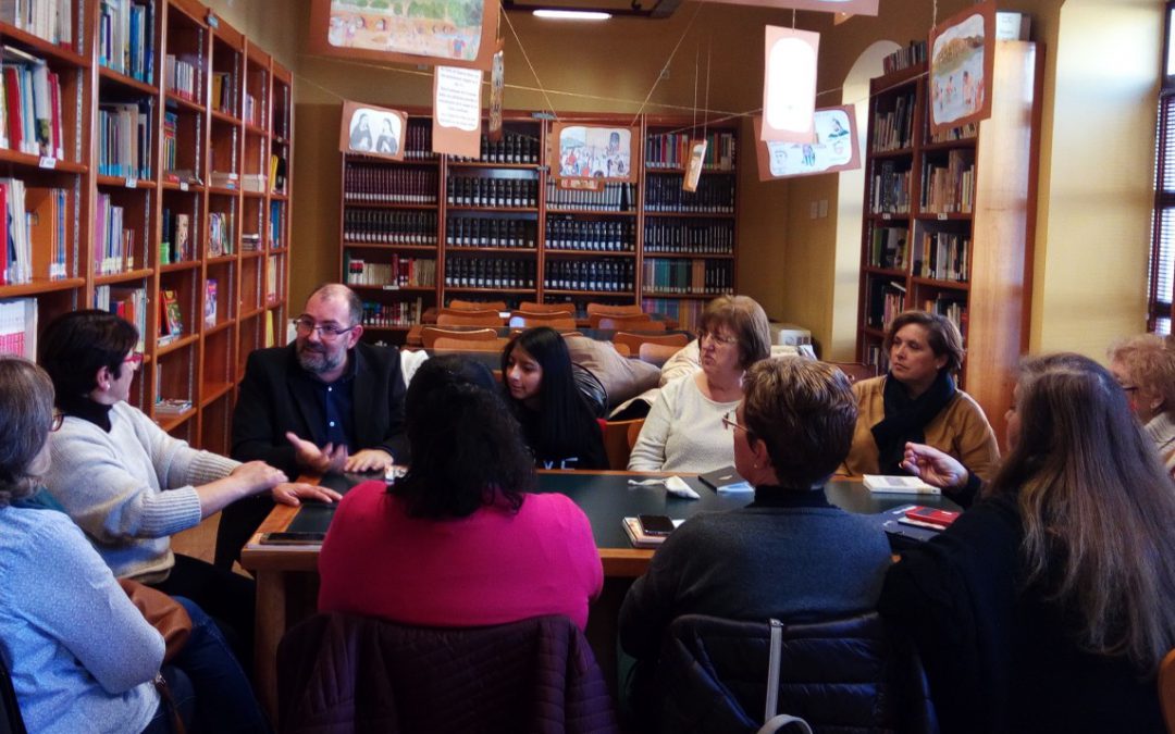 Encuentro con club de lectura en Malagón